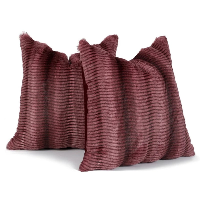 Y&D Textured Plush Single-sided Cushion Cover, Living Room Sofa Cushion Cover, Light Luxury Waist Pillow Cushion Cover - Image 2